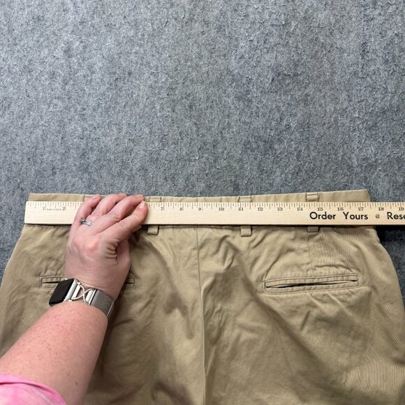 Bill's Khakis Pants Men 36 x 30 Beige Khaki Classic Fit M2 Flat Front b111 - Picture 12 of 16